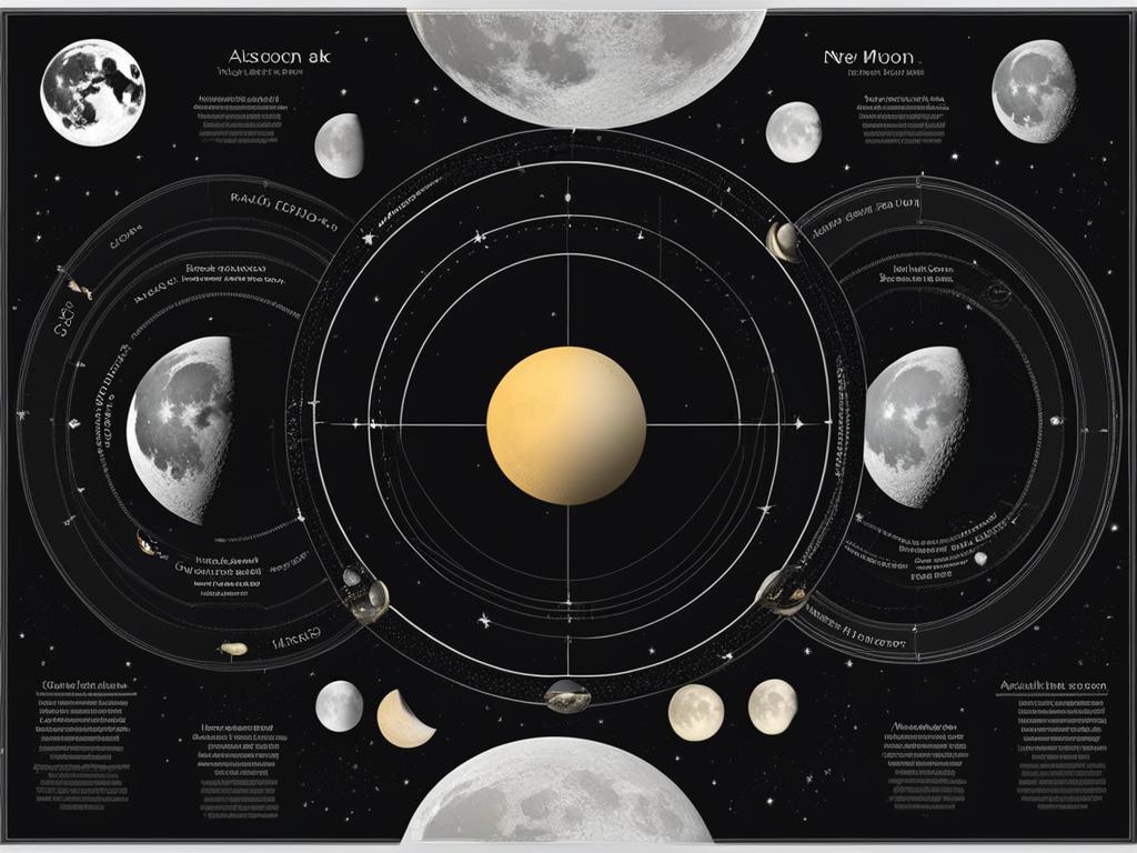 Secuencia completa de las fases lunares