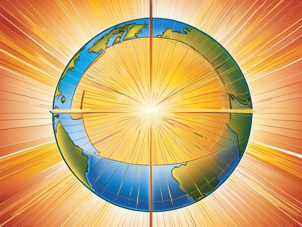 Inclinación de la Tierra y Distribución de la Luz Solar Durante el Equinoccio
