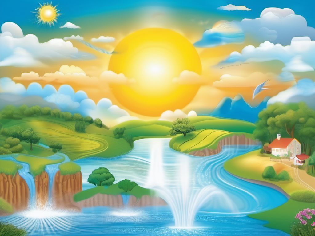 El ciclo del agua potenciado por la energía del Sol